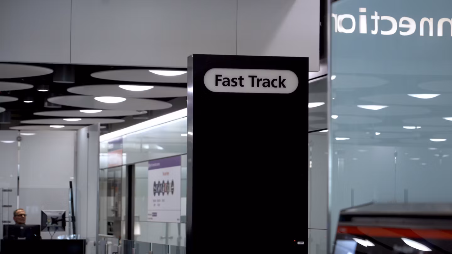 Priority check-in.