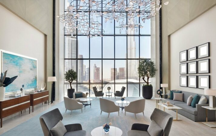 Lobby at the Address Dubai Mall